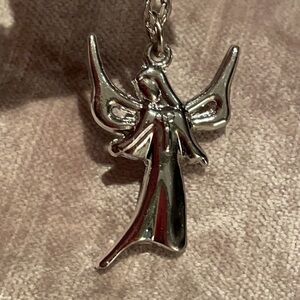Beautiful Silver Angel Necklace